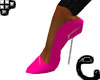 *E* pink heel pumps