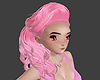 Pink Side-Swept Hair