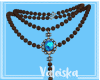*VK*Blue Dahlia Necklace