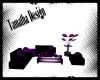 purp/blk couch