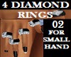 Elegant 4 RINGS DIAMONDS