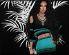 Bohemian Teal & Black Outfit