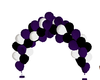 Purpleblackwhite balloon
