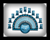 Candles Wolf Blue Metal