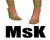 [MsK] Green Sandals