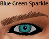 Blue Green Sparkle Eye M