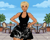 ✮ black puff dress