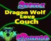 Dragon Wolf Love Couch