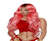 Sexy Red Wht n Blk Hair