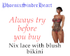 Nix lace with blush biki