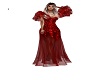 red gala gown