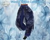 WINTER FLORAL PANTS BLUE