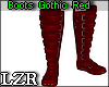 Boots Gothic Red