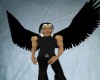 black animated wings