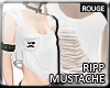 |2' Ripped Mustache Wht