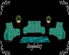 [SB] Teal sofa set