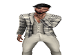 Cream plaid suit