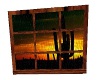 Desert Sunset Window