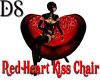Red Heart Kiss Chair