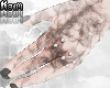 ♱ pierced hands