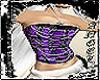 punk purple plaid corset