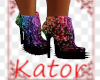 k-multicolor spike boots