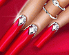 Sexy Diamond Red Nails