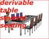 DERIVABLE SEATING TABLE
