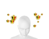 Floating Belgian flags