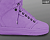 I' Purple + Blk Shoes
