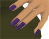 Glittering Purple Nails