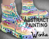 W°Abstr Painting.Boots