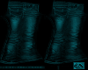 Turquoise Muscle Jeans