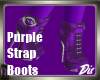 Purple Strap Wrap Boots