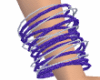 Purple/Silver bangle (L)