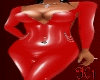 K*Latex sexy outfit red