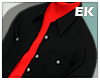 Jacket with red sweater