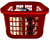! LAUNDRY BASKET - RED