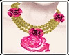 4 Roses Pink Necklace 