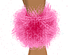 Left Pink Fur Ankle Cuff