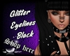 Glitter Eyelines Black