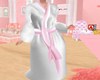 MM ROBE WHITE AND PINK