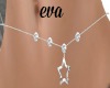 eva's silver/belychain