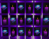 Neon Purple Candle Wall