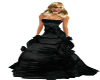 Black Rose Velvet Gown