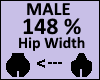 Hip Scaler 148% Male