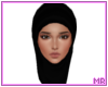 ☪ Short Black Hijab