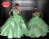 satijn Green dress