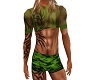 Green Camouflage Shorts