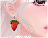 $K Strawberry Earrings